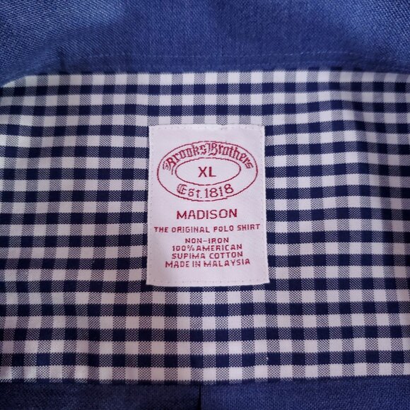 Brooks Brothers Madison Mens XL The Original Polo Shirt LS Button Down Shirt - Picture 5 of 10